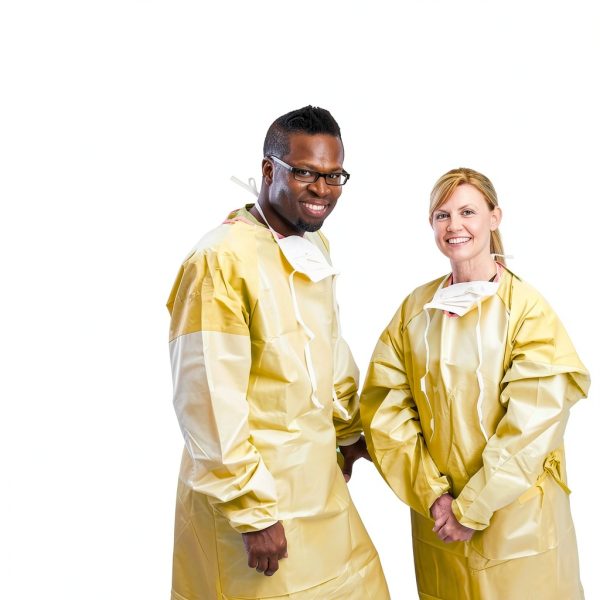 Frontline Level 2 Yellow Disposable Gowns Medical Isolation-2