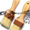 NXRACSH Boar Hair Pastry Brush Wood Handle Dishwasher Safe-3