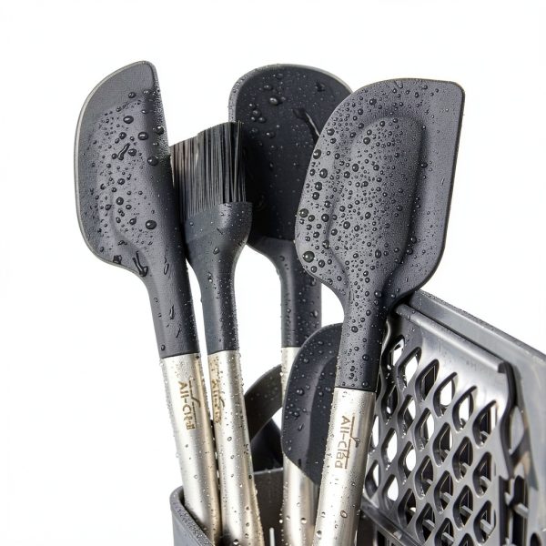 All-Clad Spatula Stainless Steel Black Silicone Kitchen Tool-2