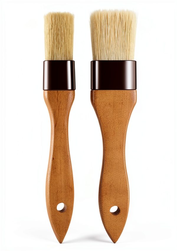 NXRACSH Pastry Brushes Beech Wood Boar Hair Basting Kitchen-0