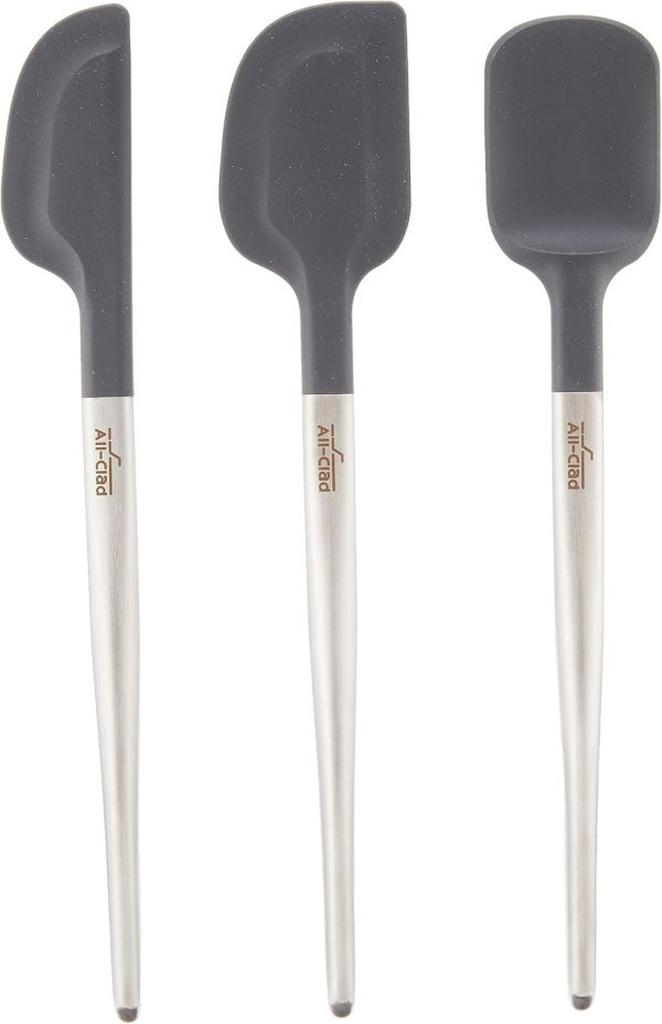All-Clad Spatula Set Stainless Steel Black Kitchen Tools-1