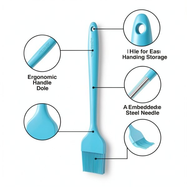 HAUSHOF Silicone Basting Brushes Food Grade Dishwasher Safe-2