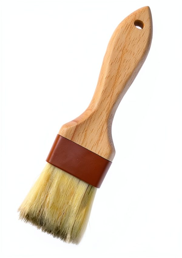 NXRACSH Boar Hair Pastry Brush Wood Handle Dishwasher Safe-1