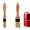 MOWPOG Pastry Brush Natural Boar Bristles Wooden Handle Set-1