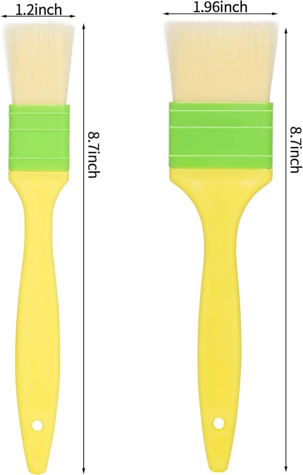 Plastic Pastry Brushes yeabwps Yellow Dishwasher Safe Baking-1
