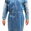 Medical Nation Isolation Gown Blue 45gsm PPE-1