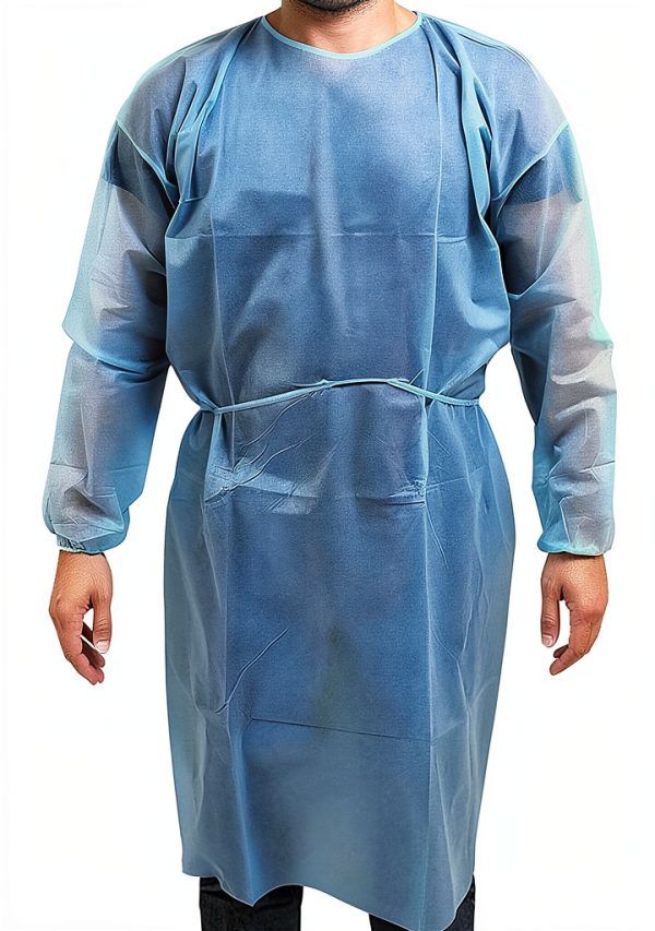 Medical Nation Isolation Gown Blue 45gsm PPE-1