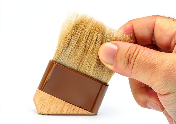 MOWPOG Pastry Brush Natural Boar Bristles Wooden Handle Set-3
