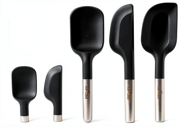 All-Clad Silicone Spatula Set Stainless Steel Kitchen Tools-1