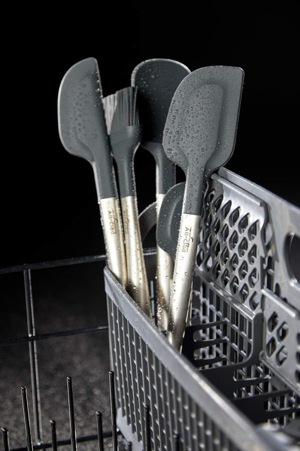 All-Clad Spatula Set Stainless Steel Black Kitchen Tools-6
