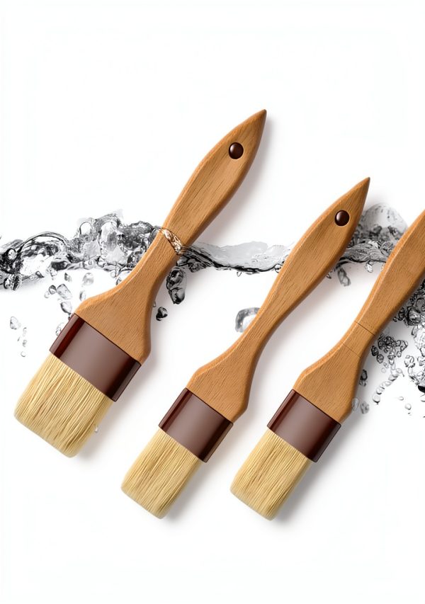 NXRACSH Pastry Brush Beech Wood Boar Hair Basting Kitchen-4
