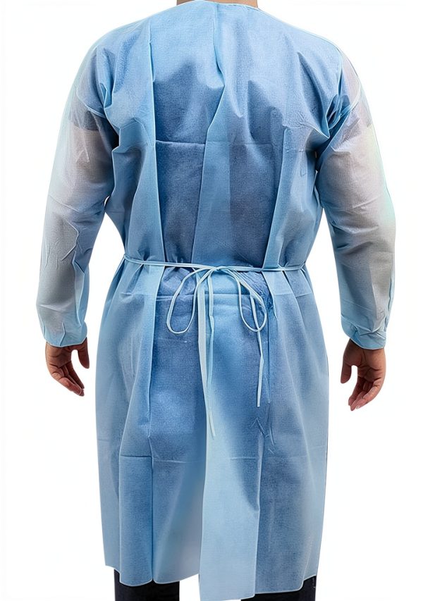 Medical Nation Isolation Gown Blue 45gsm PPE-2