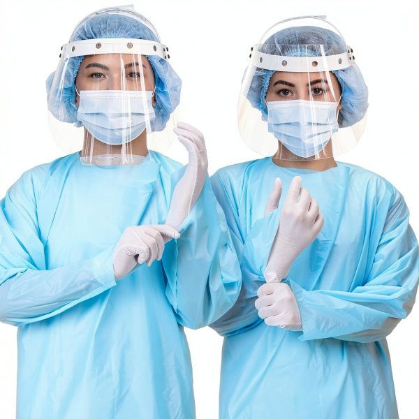 TrelaCo Disposable Isolation Gowns Blue Unisex-6