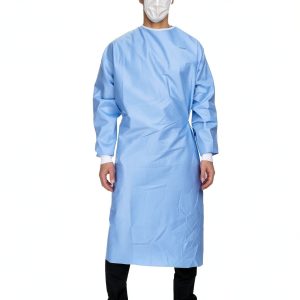 McKesson Brand AAMI Level 3 Surgical Gowns Blue-0