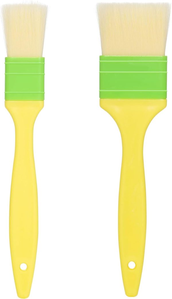 Plastic Pastry Brushes yeabwps Yellow Dishwasher Safe Baking-0