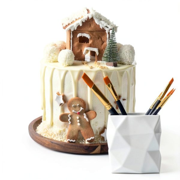 Jxiwfvl Cake Decorating Brushes Set Wooden Food Safe-3