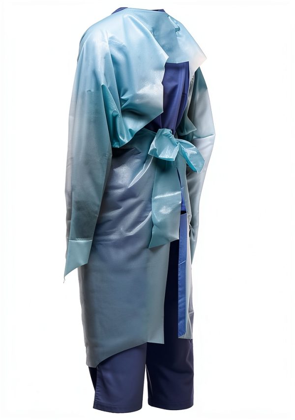 Isolation Gown Tronex Extra Large Blue Waterproof-7