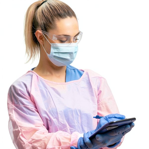 Pink Medical Isolation Gowns by PlastCare USA-3
