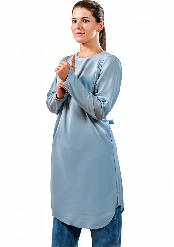 Isolation Gown Tronex Extra Large Blue Waterproof-1