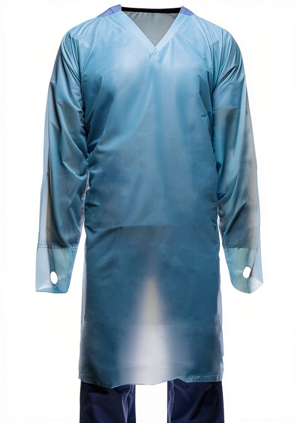 Isolation Gown Tronex Extra Large Blue Waterproof-4