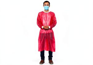 Pink Medical Isolation Gowns by PlastCare USA-0