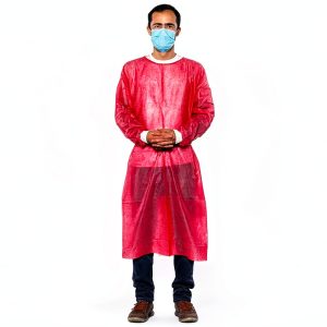 Pink Medical Isolation Gowns by PlastCare USA-0