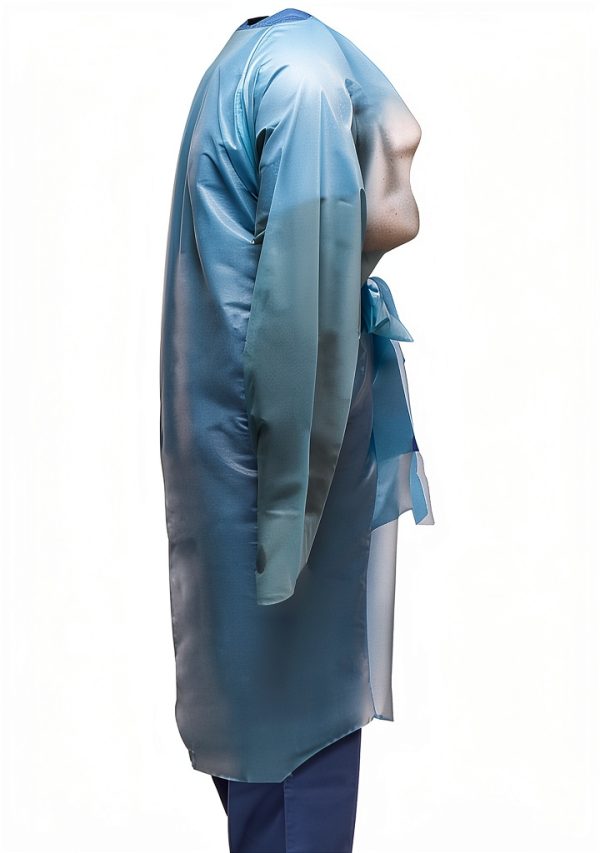 Isolation Gown Tronex Extra Large Blue Waterproof-6
