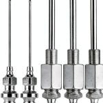 Grease Gun Needle Nozzle Kit 6pcs NQEUEPN Stainless Steel Injector Set-0