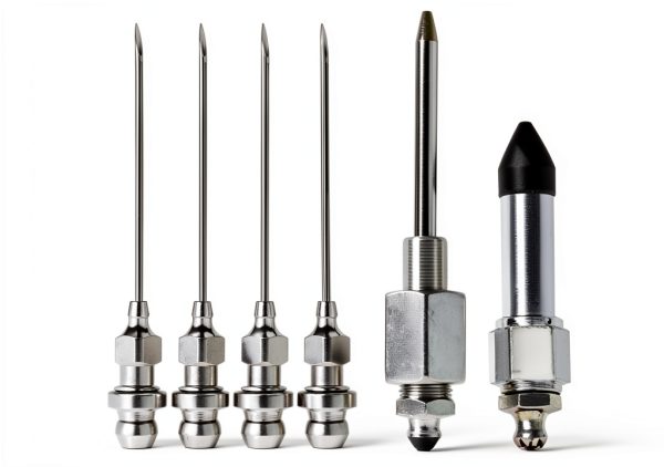 Grease Gun Accessory Set iHMeiju 5 Needle Nozzles with Dispenser-0
