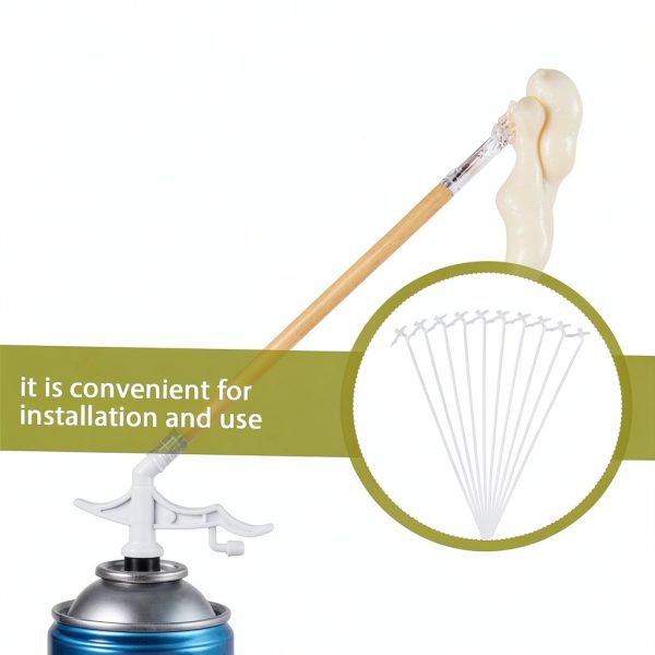 LIFKOME 10Sets Long Spray Foam Nozzle Tips Reach Precise Fill-6