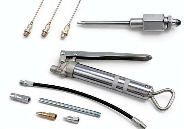 Grease Gun Accessory Set iHMeiju 5 Needle Nozzles with Dispenser-2