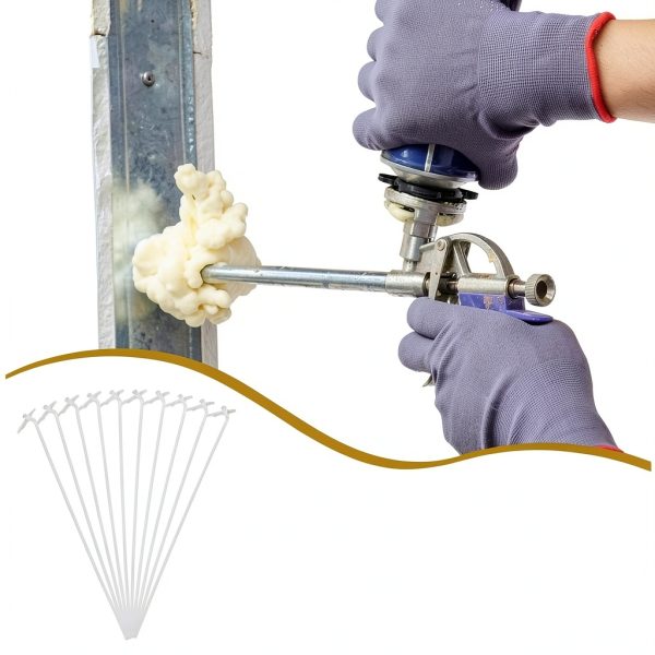 LIFKOME 10Sets Long Spray Foam Nozzle Tips Reach Precise Fill-7