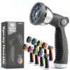 Hose Nozzle SEWANTA Duty Sprayer Silver with 10 Adjustable Patterns-6